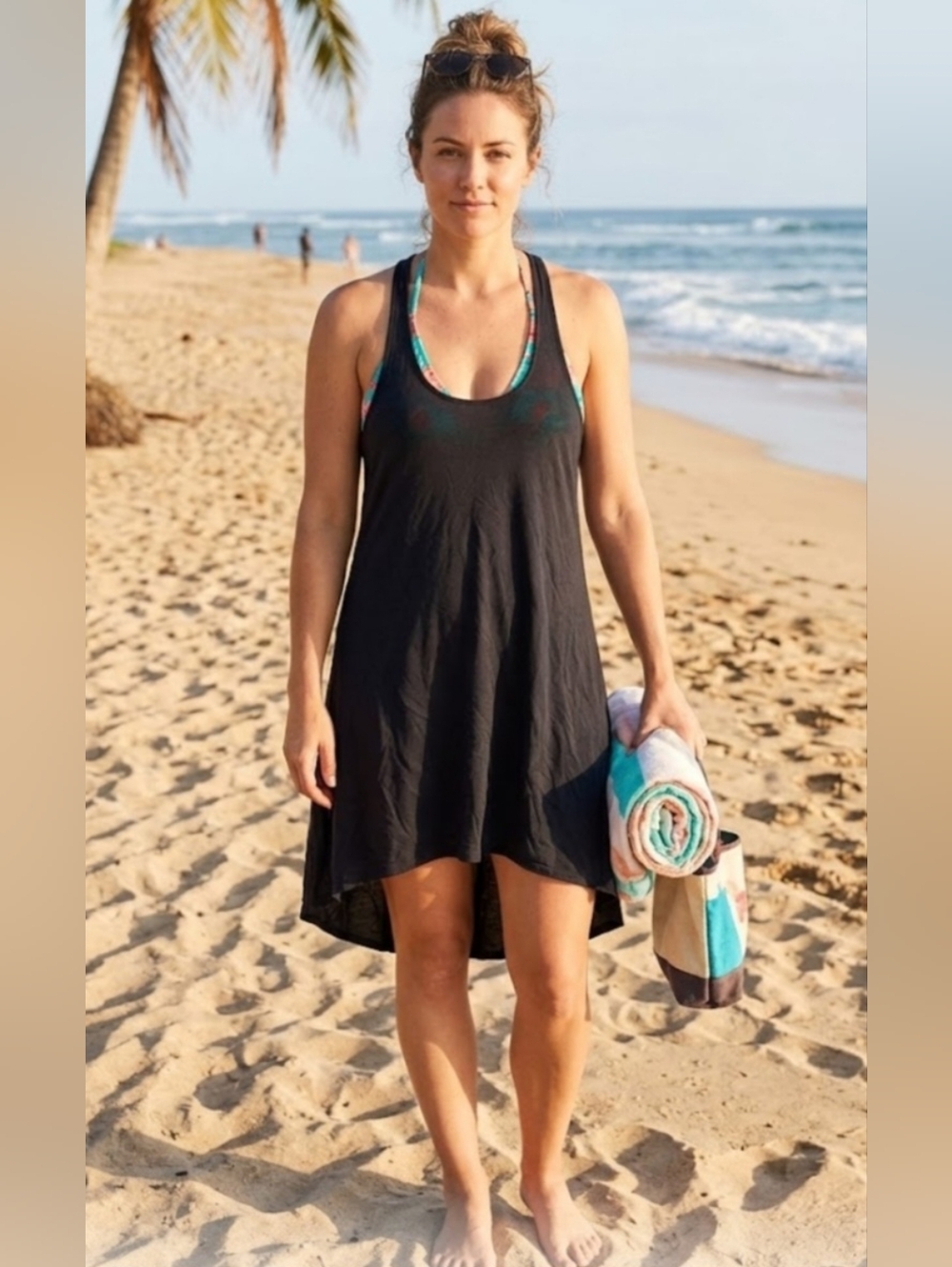 Women’s Black Swim Cover-Up Dress